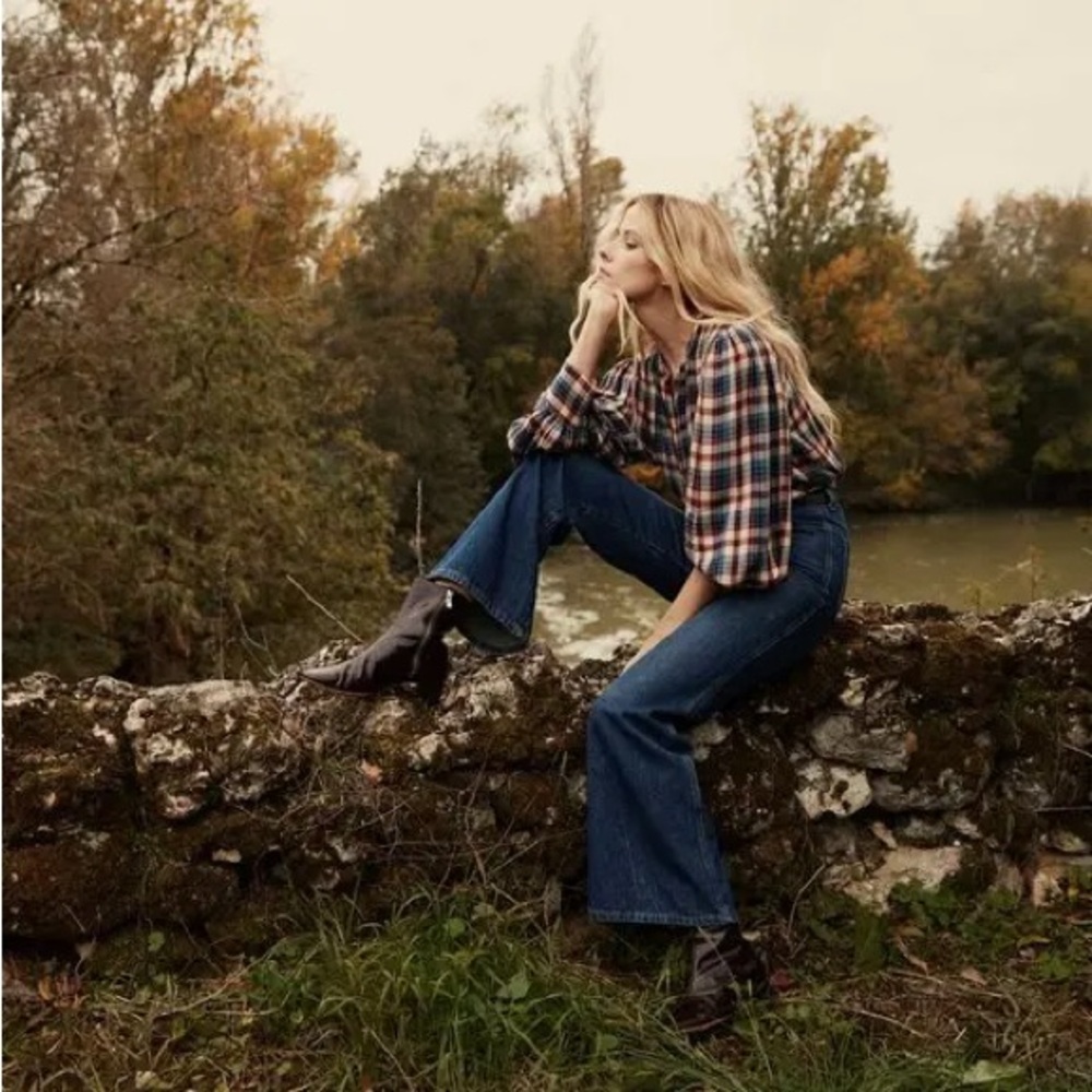DÔEN Harlow Blouse in Belleville Plaid | XS - Picture 7 of 12